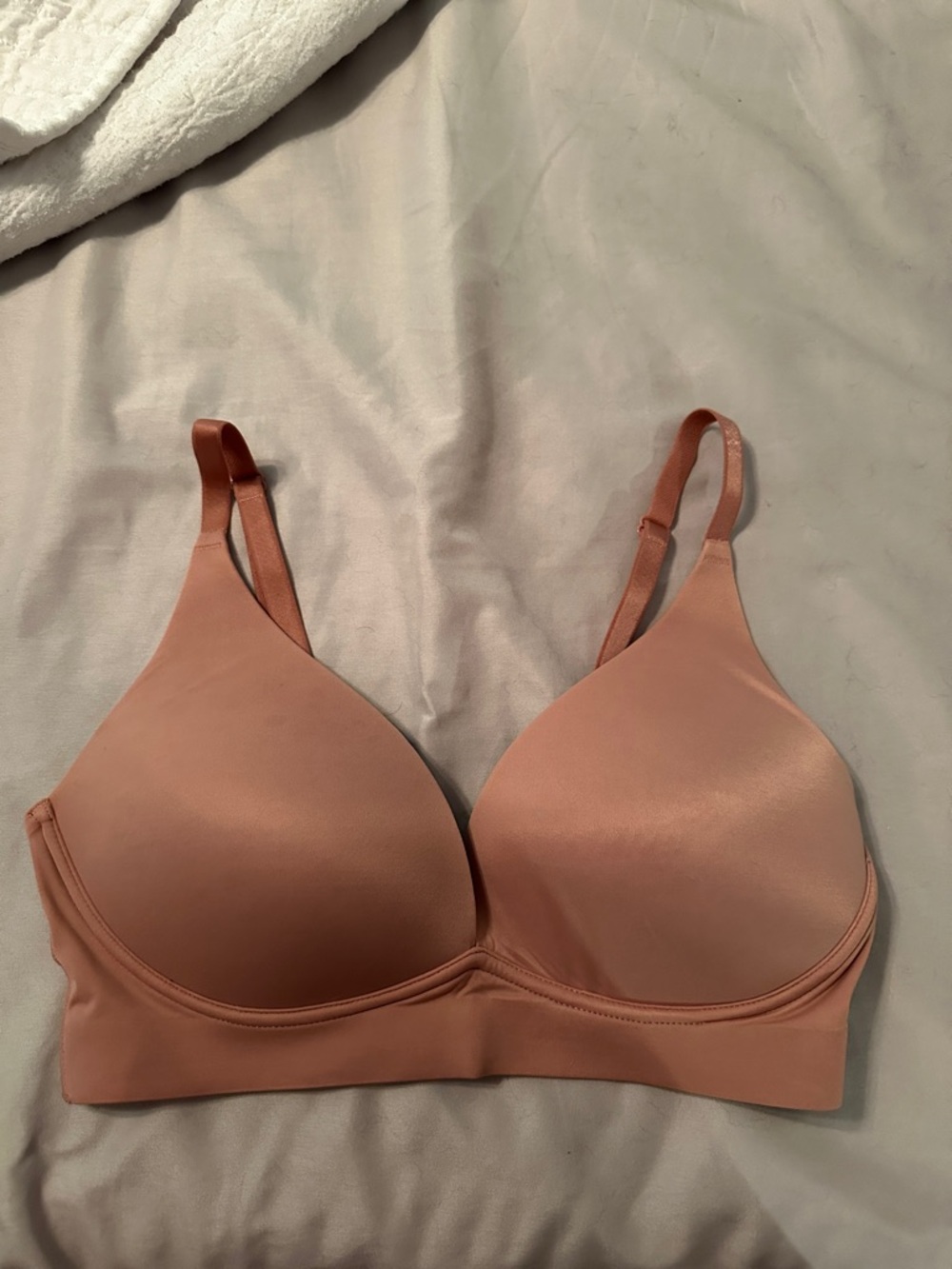 Soma Enbliss Luxe Plunge Bralette in Dusty Rose